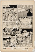 "SEVEN SEAS COMICS" #6 COMIC BOOK PAGE ORIGINAL ART BY ALEX BLUM.