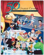"THE 50 GREATEST CARTOONS" MULTI-SIGNED HARDCOVER BOOK.