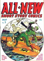 JOE SIMON "ALL-NEW COMICS" #3 COMIC BOOK TITLE PAGE ORIGINAL ART.