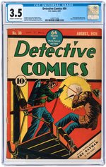 "DETECTIVE COMICS" #30 AUGUST 1939 CGC 3.5 VG-.