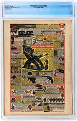 "DETECTIVE COMICS" #26 APRIL 1939 CGC 6.0 FINE.