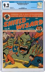 "SHIELD-WIZARD COMICS" #4 SUMMER 1941 CGC 9.2 NM-.