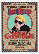 LOU REED "SALLY CAN'T DANCE 1974 WORLD TOUR" POSTER ORIGINAL ART SKETCH AND POSTER.