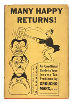 "MANY HAPPY RETURNS!/AN UNOFFICIAL GUIDE TO YOUR INCOME TAX PROBLEMS/ GROUCHO MARX"  ANTI-AXIS COVER