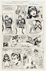 "THE SPECTACULAR SPIDER-MAN" #160 COMIC BOOK PAGE ORIGINAL ART BY SAL BUSCEMA.