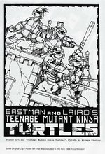 "TEENAGE MUTANT NINJA TURTLES: THE ULTIMATE COLLECTION" VOL. 5 COVER ORIGINAL ART BY KEVIN EASTMAN.