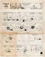 "JOE PALOOKA" 1944 SUNDAY PAGE ORIGINAL ART BY HAM FISHER.