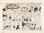 "STEVE CANYON" 1964 SUNDAY PAGE ORIGINAL ART BY MILTON CANIFF.