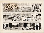 "STEVE CANYON" 1963 SUNDAY PAGE ORIGINAL ART BY MILTON CANIFF.