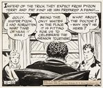 "TERRY AND THE PIRATES" 1936 DAILY STRIP ORIGINAL ART BY MILTON CANIFF.