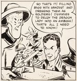 "TERRY AND THE PIRATES" AUGUST 17, 1939 DAILY STRIP ORIGINAL ART BY MILTON CANIFF.
