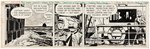 "STEVE CANYON" JUNE 1951 DAILY STRIP ORIGINAL ART BY MILTON CANIFF.