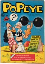 "POPEYE" #1 (DELL) COMPLETE COMIC BOOK STORY ORIGINAL ART BY BUD SAGENDORF.