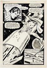 "SUPERMAN-EHAPA QUARTERLY" #12 GERMAN COMIC BOOK PAGE ORIGINAL ART BY IRV NOVICK.
