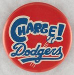 "CHARGE DODGERS" MUCHINSKY BOOK PHOTO EXAMPLE BUTTON.
