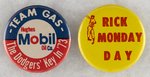DODGERS LOT OF TWO SCARCE 1970'S BUTTONS.