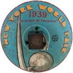 "1939 NEW YORK WORLD'S FAIR" MARX FACTORY PROTOTYPE TOY TOP.