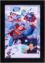 "SUPERMAN: THE LAST GOD OF KRYPTON" COMIC BOOK PAGE ORIGINAL ART BY THE BROTHERS HILDEBRANDT.