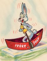 "IVORY SOAP" PREMIUM BOAT CONCEPT ORIGINAL ART WITH BUGS BUNNY.