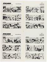 "STAR WARS" DAILY STRIP SYNDICATE PROOFS PACKET.