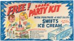 SWIFT'S ICE CREAM "SPACE PARTY KIT" PREMIUM SIGN PROTOTYPE ORIGINAL ART.