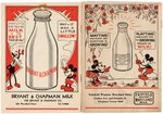 MICKEY MOUSE DAIRY PROMOTION MAGAZINE PAIR.
