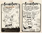 "CHING CHOW" COMIC PANEL ORIGINAL ART LOT BY WILL HENRY.