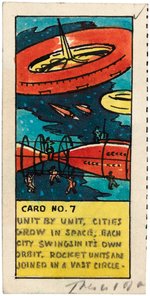SPACE-THEMES PREMIUM TRADING CARDS PROTOTYPE ORIGINAL ART LOT.