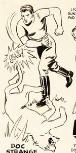 "ANDY GUMP & DOC STRANGE" PROTOTYPE MODEL SHEET ORIGINAL ART.