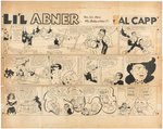 "LI'L ABNER" 1957 SUNDAY PAGE ORIGINAL ART BY FRANK FRAZETTA.