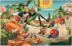 "WALT DISNEY'S GRASSHOPPER AND THE ANTS" JAYMAR PUZZLE ORIGINAL ART.