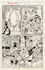 "SILVER SURFER" #36 COMIC BOOK PAGE ORIGINAL ART BY RON LIM - AVENGERS/INFINITY GAUNTLET CONTENT.