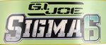 G.I. JOE "SIGMA 6" HANGING STORE DISPLAY W/PARATROOPER PAIR.