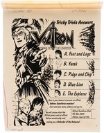 "VOLTRON" #2 COMIC BOOK PAGE COLOR GUIDE.