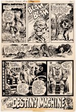 "SWAMP THING" #16 COMIC BOOK PAGE ORIGINAL ART BY NESTOR REDONDO.