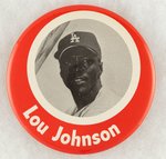 LOU JOHNSON FROM 1965 SET ISSUED FOR WORLD SERIES MUCHINSKY BOOK PHOTO EXAMPLE.