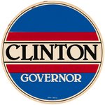 SIX EARLY CAREER BILL CLINTON CAMPAIGN ITEMS INCLUDING BUTTONS, POSTER AND MORE.