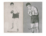 1950s BOXING EXHIBIT CARDS WITH SCHMELLING/MARCIANO.