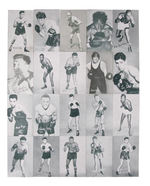 1950s BOXING EXHIBIT CARDS WITH SCHMELLING/MARCIANO.