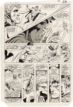 "DC COMICS PRESENTS" #90 COMIC PAGE ORIGINAL ART - SUPERMAN, FIRESTORM, CAPTAIN ATOM BY DENYS COWAN.