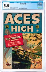 "ACES HIGH" #1 MARCH 1955 CGC 5.5 FINE-.