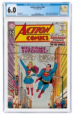 "ACTION COMICS" #285 FEBRUARY 1962 CGC 6.0 FINE.