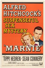 "MARNIE" ALFRED HITCHCOCK ONE SHEET MOVIE POSTER.