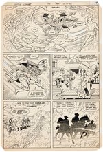 "JUSTICE LEAGUE OF AMERICA" VOL. 1 #198 COMIC PAGE ORIGINAL ART BY DON HECK.