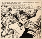 "ALL-STAR WESTERN" #107 COMIC BOOK PAGE ORIGINAL ART BY GIL KANE.