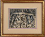 FERDINAND HORVATH "SILLY SYMPHONY - THE OLD MILL" FRAMED CONCEPT ORIGINAL ART.