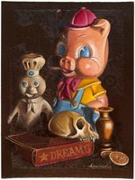 MARK ARMINSKI "PIG, DOUGHBOY AND THE BOX OF DREAMS" ORIGINAL ART PAINTING.