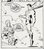 "SUPERMAN 80-PAGE GIANT" VOL. 1 #2 COMIC BOOK PAGE ORIGINAL ART BY MICHAEL AVON OEMING.