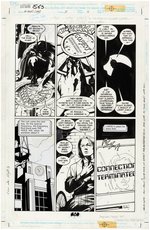 "BATMAN" #563 COMIC BOOK PAGE ORIGINAL ART BY ALEX MALEEV.