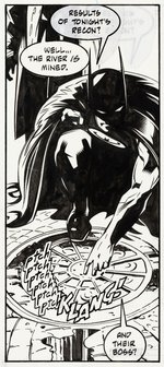 "BATMAN" #563 COMIC BOOK PAGE ORIGINAL ART BY ALEX MALEEV.